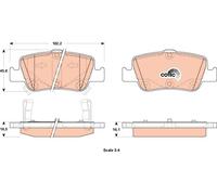 GDB3480 TRW Kit pastiglie freno, Freno a disco per TOYOTA