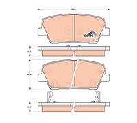 GDB3499 TRW Kit pastiglie freno, Freno a disco per HYUNDAI,KIA