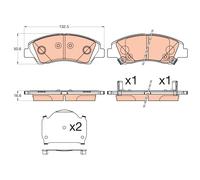 GDB3618 TRW Kit pastiglie freno, Freno a disco per HYUNDAI,MERCEDES-BENZ