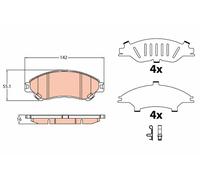 GDB3633 TRW Kit pastiglie freno, Freno a disco per SUZUKI,SUZUKI (CHANGAN)