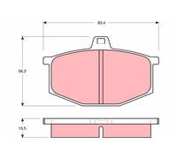 GDB405 Kit pastiglie freno, Freno a disco Trw