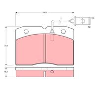 GDB478 TRW Kit pastiglie freno, Freno a disco per IVECO