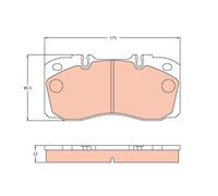 GDB5068 TRW Kit pastiglie freno, Freno a disco per ,IRISBUS,IVECO