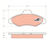 GDB897 TRW Kit pastiglie freno, Freno a disco per FORD