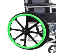 GDBTDL 1 paio di coperture per cerchioni per sedia a rotelle, in silicone, con assorbimento degli urti, antiscivolo e resistente all'usura, per una facile presa, sollievo dal dolore e protezione per