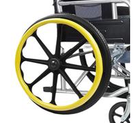 GDBTDL 1 paio di coperture per cerchioni per sedia a rotelle, in silicone, con assorbimento degli urti, antiscivolo e resistente all'usura, per una facile presa, sollievo dal dolore e protezione per