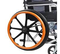 GDBTDL 1 paio di coperture per cerchioni per sedia a rotelle, in silicone, con assorbimento degli urti, antiscivolo e resistente all'usura, per una facile presa, sollievo dal dolore e protezione per