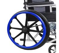 GDBTDL 1 paio di coperture per cerchioni per sedia a rotelle, in silicone, con assorbimento degli urti, antiscivolo e resistente all'usura, per una facile presa, sollievo dal dolore e protezione per