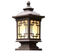 GDBTDL Lampada da Esterno Moderna per Pilastri,Elegante Pilastro cancello,Lampada a Colonna da Parete,Durabile Lampione in Alluminio per Cortile e Giardino,Impermeabile,Energeticamente Efficiente E27