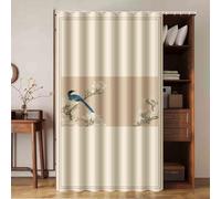 GDBTDL Tenda antipolvere per armadio, tenda autoadesiva antipolvere per armadi e librerie, senza bisogno di attrezzi, facile da installare, tessuto per armadi, scarpiere, protezione della privacy