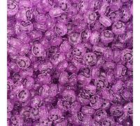 GDBZS 100/200/300 Pezzi Trasparenti Perle di Sorriso Acrilico Rotondo, Perle Colorate di Sorriso Artigianato Fai -da -Te per la Produzione di Gioielli, Bracciale