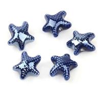 GDBZS 20 * 17mm 30 pz Carino Stella Marina Perline di Ceramica Perline di Perline Fai da Te Fatti a Mano ad Alta Temperatura Bruciare Bracciale Collana di Lavoro a Maglia Accessori di Gioielli