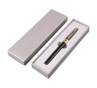 GddOGUK Penna stilografica Classica con Pennino Extra fine da 0,38 mm, Penna calligrafica for Scrivere, Penna a Inchiostro Ricaricabile, Penne for Scrivere for Uomini e Donne(Black+Boxed)