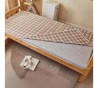 GDDUOYUE Coprimaterasso Futon Giapponese 100% Cotone - 360° con Doppia Cerniera, Antiscivolo per Materasso da Pavimento (3-8 cm Spessore),a,71×79in