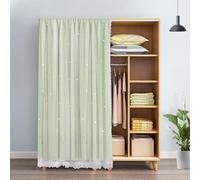 GDDUOYUE Tenda per Porta con Privacy, Tenda Separe per Interni Oscurante, Copertura Temporanea Termica per Corridoio, Camera da Letto e Armadio Aperto,E,W47in(120cm)/H59in(150cm)