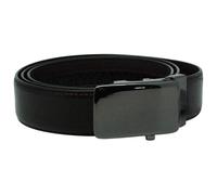 GDesign Premium Quality and Durable Leather Belt with Black Buckle 135cm (Black)