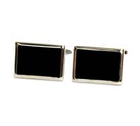 GDesign Premium Quality and Durable Onyx Design Button Cufflinks (Black)