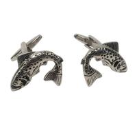 GDesign Trout Design Button Cufflinks Premium Quality and Durable Cufflinks