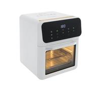 Gdetnysty Friggitrice ad aria calda con finestra di visualizzazione, design regolabile, lampada di illuminazione e pratica maniglia, guanto con ricetta inglese per cuocere diversi alimenti, 10 l, 1350