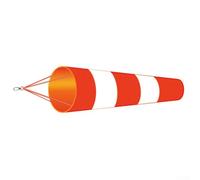 Gdfnmogo 150 cm Airport Windsock Ripstop Poliestere Outdoor Misura Della Direzione Del Vento Borsa Calzino per Meteorologia Agricoltura Uso Chimico Arancione/Rosso (Rosso + Bianco)