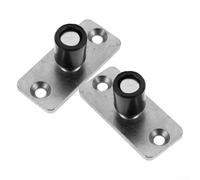 Gdfnmogo 2 guide scorrevoli per pavimento inferiore per porte da fienile, fermaporta in acciaio inox con design nascosto per evitare oscillazioni, 4,8 x 1,75 cm, argento