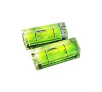 Gdfnmogo 2 mini livelle quadrate a bolla d'aria, 29 x 10 x 10 mm, in plastica acrilica, a forma di cubo, per strumenti di misurazione di precisione, ideale per l'installazione a soffitto (verde)
