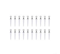 Gdfnmogo 20 esche da pesca a vite per carpe, piolo pop-up per anello girevole, vite per esche Boilie, componente per rig per capelli, gancio di arresto per collegamento a perla, D Rig per terminale