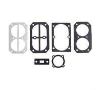 Gdfnmogo 6 guarnizioni per valvole del compressore d'aria, rondelle con cuscinetto in alluminio, per modelli di tipo 2070/2065, kit di guarnizioni base testa cilindro, carta e alluminio, nero/verde