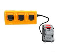 Gdfnmogo Adattatore convertitore batteria 2/4/6 slot per BL1830 BL1840 BL1850 BL1860 strumenti, compatibile con BL1815 BL1430 BL1440 BL1450, 130 x 95 mm ABS giallo (c)