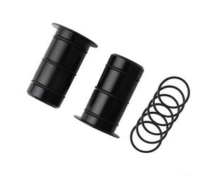 Gdfnmogo Adattatore per mozzo dell'asse passante da 15 mm a 12 mm, boccola di conversione in lega di alluminio per mozzi freno a disco da strada, compatibile con mozzi anteriori da 100 x 12 mm (nero)