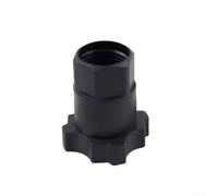 Gdfnmogo Adattatore per vasetto spray usa e getta per uso versatile, diametro 1,9 cm, connettore con base a forma di stella per installazione, compatibile con vari strumenti spray, nero