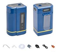 Gdfnmogo Aeratore di pompaggio 3 in 1 per pesca e campeggio, batteria 2200/4000 mAh, portata 3-5 l/min, con pietra porosa e soffione, compatibile con acquari (pesca da 4000 mAh)