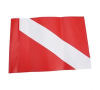 Gdfnmogo Bandiera subacquea | Banner per immersioni in PVC | Marcatore subacqueo rosso e bianco per la sicurezza dello snorkeling, segnale di immersione in barca, uso galleggiante da spiaggia
