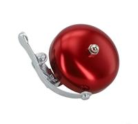 Gdfnmogo Bicicletta in lega di alluminio, per bici da strada per bambini pieghevoli, stile retrò, con allarme con suoni forti da 90 a 100 dB (rosso)