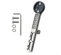 Gdfnmogo Bicicletta per computer da 26 g stampata per Garmin per supporto Gr5 con motivo cavo compatibile con dispositivi da 2,5", manubrio leggero 3D Tc4 in lega per bici da strada (tipo B)