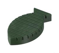 Gdfnmogo Blocco pieghevole a forma di piuma, accessorio per pesca a mosca, design leggero e portatile, materiale PETG per una maggiore durata, slot multiplo (verde)