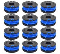 Gdfnmogo Bobina di ricambio per decespugliatore da 3 m, compatibile con Harbor Freight Bauer 19115C-B 20 V, filo in nylon diametro 0,65 mm, per giardino e cortile (12 pezzi)