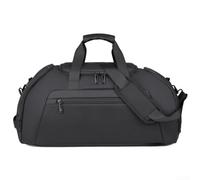 Gdfnmogo Borsa da palestra da uomo con scomparto per scarpe, grande borsa sportiva in tessuto Oxford per uomo, zaino fitness e borsone da allenamento per viaggi (nero)
