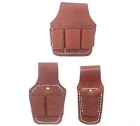 Gdfnmogo Borsa organizer in pelle per elettricisti, borsa portatile per pinze e utensili manuali, confezione da 3 borse leggere per officina e giardino, con supporto per cintura