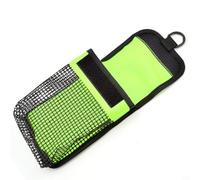Gdfnmogo Borsa per attrezzatura subacquea, nylon rivestito 210D con rete in PVC per una lunga durata, custodia impermeabile compatta per snorkeling e esplorazione delle grotte (verde fluorescente)