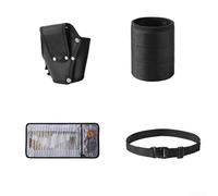 Gdfnmogo Borsa porta attrezzi per trapano elettrico e utensili, nylon impermeabile 1680D con 36 tasche elastiche, rivetti rinforzati e rinforzo integrato, compatibile con l'uso della cintura (B)