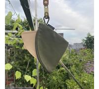 Gdfnmogo Borsa portaoggetti per filtro del caffè, portatile, per campeggio, escursionismo, viaggi, custodia compatta in nylon per carta da filtro (verde)