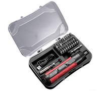 Gdfnmogo Cacciavite elettrico a cricchetto con ricarica di tipo C, strumento multifunzione da 4,2 V con 4 impostazioni di coppia regolabili, per fai da te, include set di punte e barra di estensione