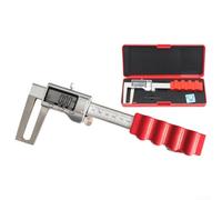 Gdfnmogo Calibro digitale dello spessore del disco del freno 0-150mm, strumento di misura dell'acciaio inossidabile per la misurazione dello spessore delle pastiglie dei freni del veicolo