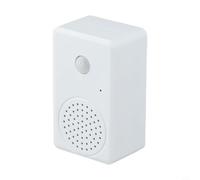 Gdfnmogo Campanello registrabile per porta di saluto a infrarossi attivato dal movimento per ingresso negozio bianco ABS campanello di benvenuto con sensore (1 PC)
