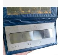 Gdfnmogo Campione di confronto di rugosità per misurazione della rugosità, blocco di prova di lavorazione in lega di nichel per fresatura tornio Rettifica Ra0.1-6.3um Set da 4 pezzi (fresatura