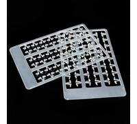Gdfnmogo Carp Fishing Boilie Bait Stops Set di 5 carte con 48 tappi in plastica bianca a forma di V per pellet carne e altre esche, e