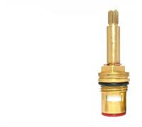 Gdfnmogo Cartuccia per valvola del rubinetto della doccia da 1/2 pollice quarto di giro lungo inserto stelo alto 75 mm corpo di ricambio in rame per impianti idraulici dell'acqua calda (in senso