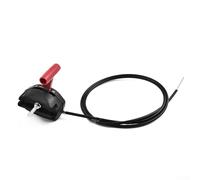 Gdfnmogo Cavo dell'acceleratore e leva dello starter per tosaerba, 142 cm, cavo interno 131 cm, struttura in lega e plastica, pezzo di ricambio universale per la maggior parte