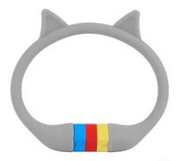 Gdfnmogo Cavo in acciaio rivestito in silicone con orecchie da gatto, 10 mm di spessore, per lucchetto per bicicletta, con combinazione a 3 cifre per sicurezza antifurto, portatile, lunghezza 40 cm